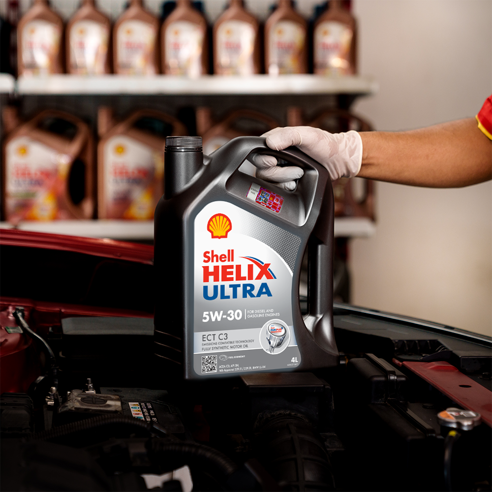 Моторна олива Shell Helix Ultra ECT C3 5W-30, 4 л — каністра загальний вигляд