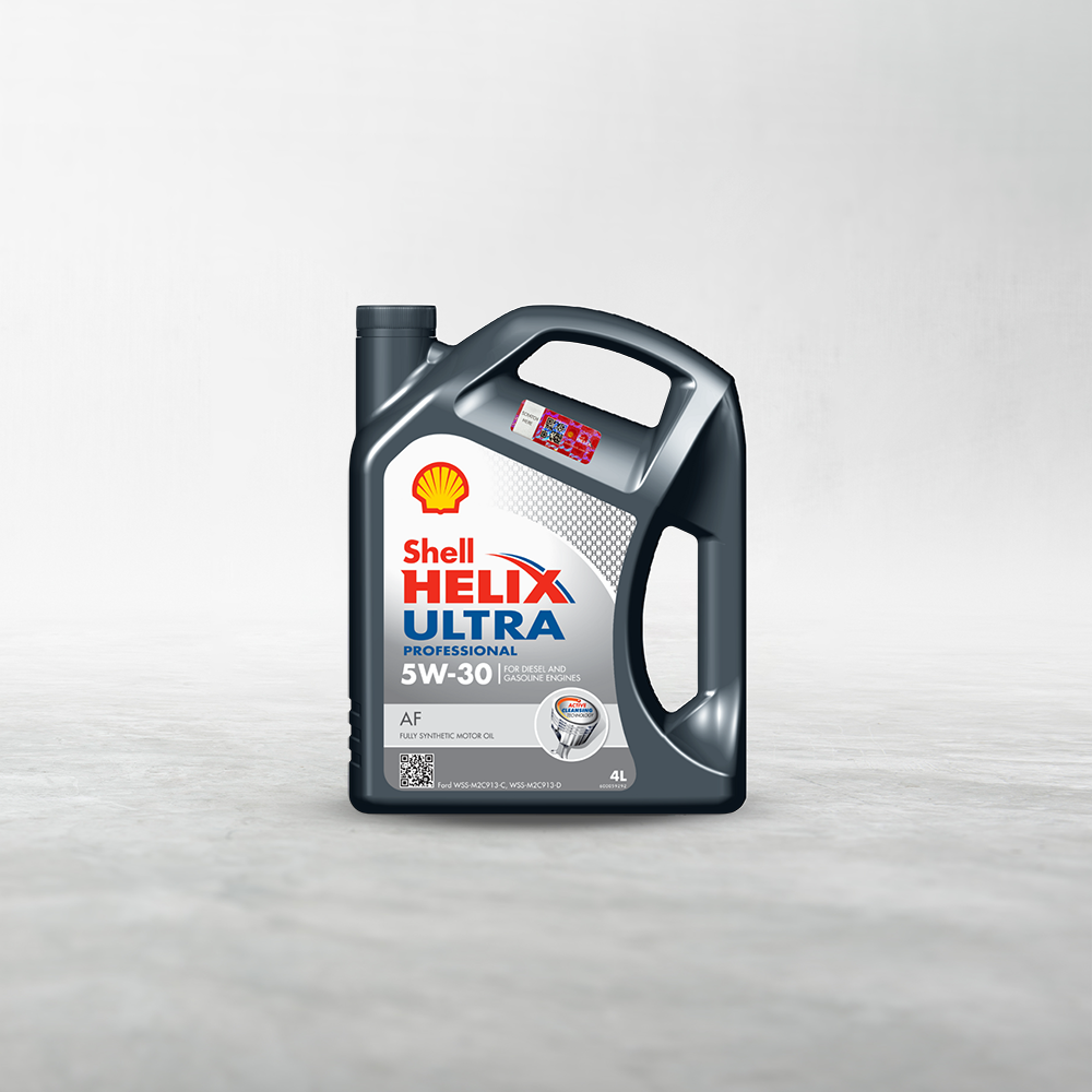Моторна олива Shell Helix Ultra Professional AF 5W-30, 5 л — каністра, вигляд спереду