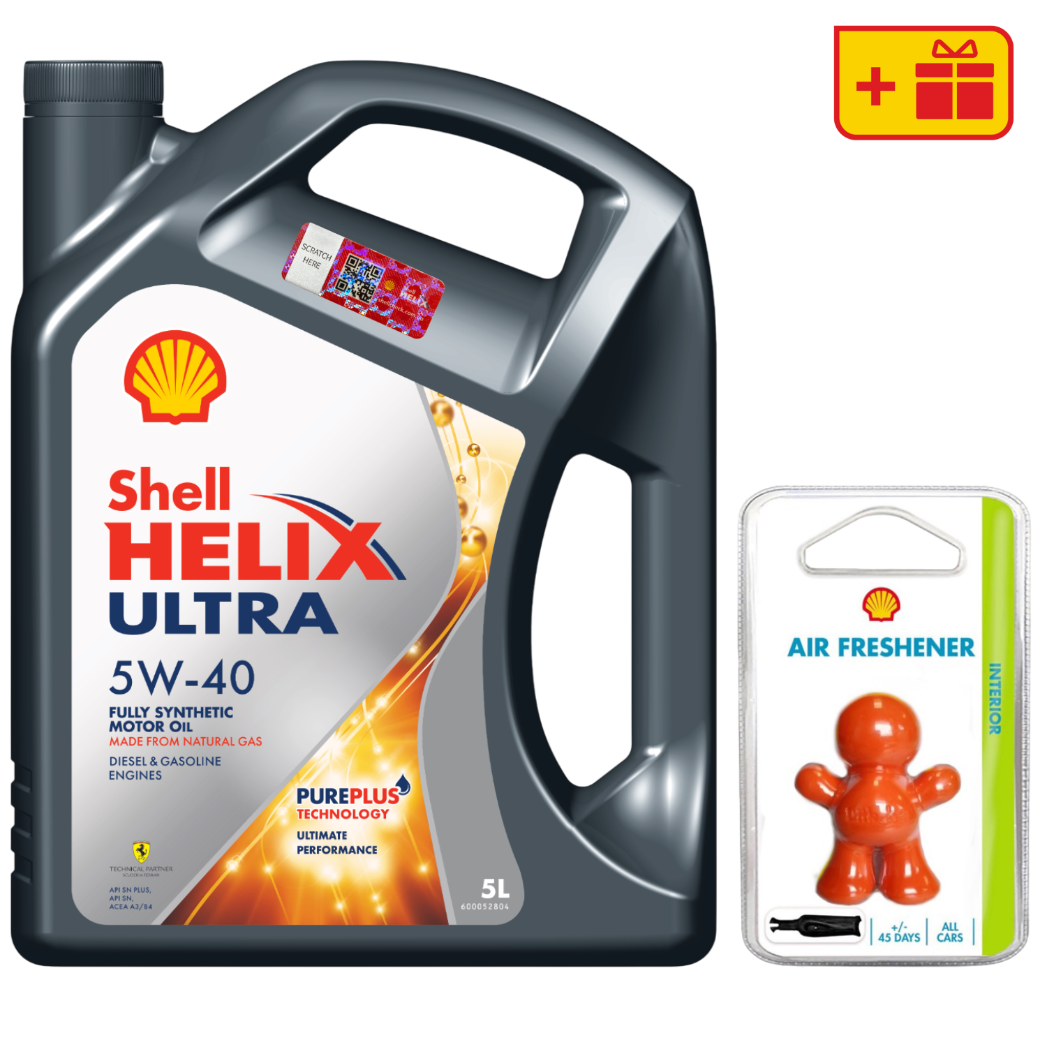 Моторна олива Shell Helix Ultra 5W-40 + Ароматизатор Shell Little Joe Fruit